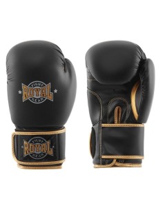 " Royal " boxing gloves Top - Black (genuine leather)