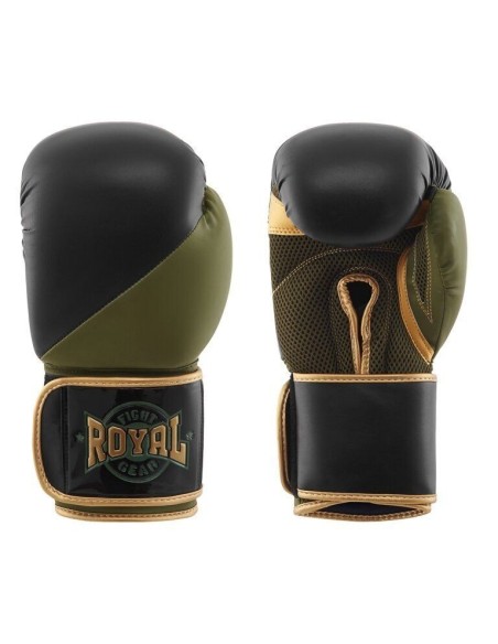 Боксерские перчатки " Royal " Champion - черные/хаки