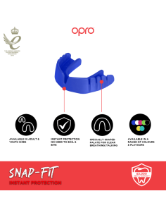 " OPRO " Mouthguard (cap) Snap-Fit Adult - Jet Black 2