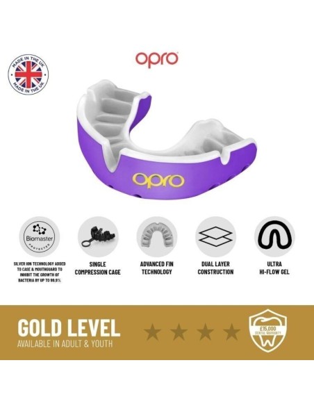"OPRO" dantų apsauga Self-Fit Gold (adult)