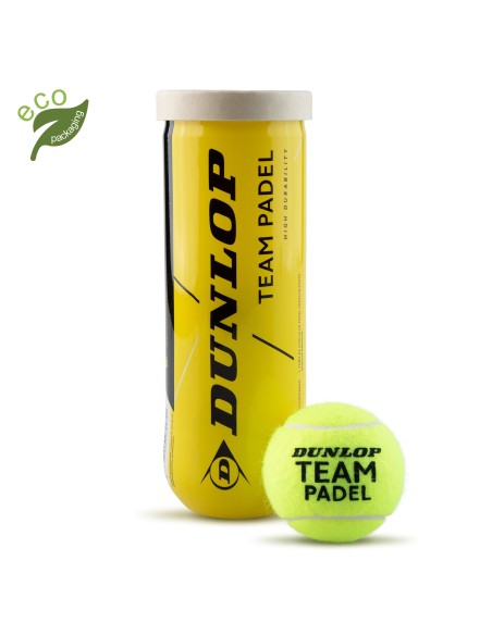 Padel teniso kamuoliukai DUNLOP TEAM (3 vnt.)