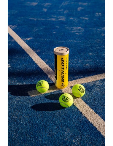 Padel teniso kamuoliukai DUNLOP TEAM (3 vnt.)