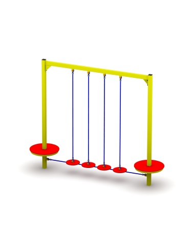 Most linowy z talerzykami