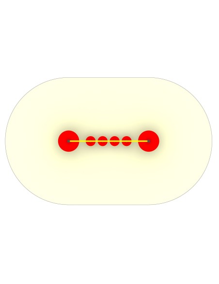 Most linowy z talerzykami