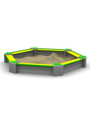 Piaskownica modułowa sześciokątna