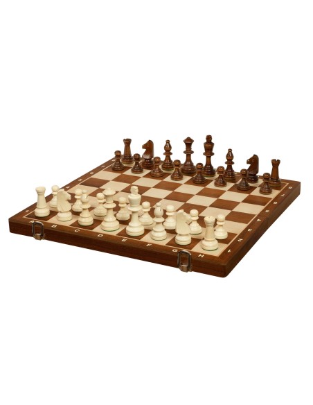 Wooden chess "TOURNAMENT No.4 Exclusive" (CHW15 ART SET SAPELE)