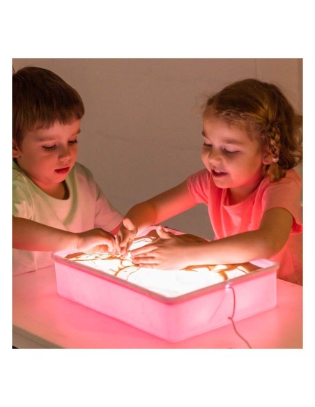 Šviečianti dėžė smėlio piešiniams AMAYA "LIGHT BOX SAND DRAWINGS"
