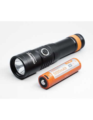 Šviestuvas OrcaTorch  "DC 710" (3000 Lumen) 2pcs 21700 5000mA
