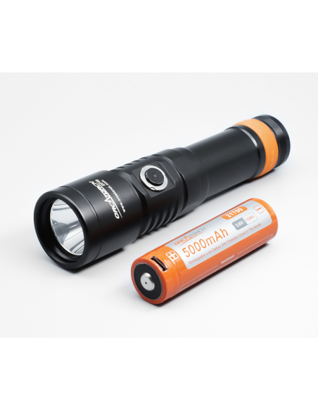 Šviestuvas OrcaTorch  "DC 710" (3000 Lumen) 2pcs 21700 5000mA
