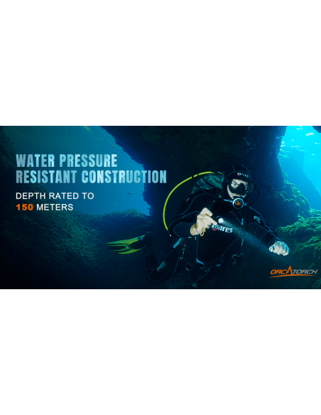 Šviestuvas OrcaTorch  "DC 710" (3000 Lumen) 2pcs 21700 5000mA