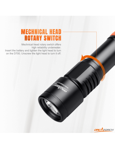 Šviestuvas OrcaTorch  "D700" (1700 Lumen)
