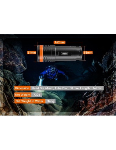OrcaTorch "D920" Flashlight (5000 Lumen)