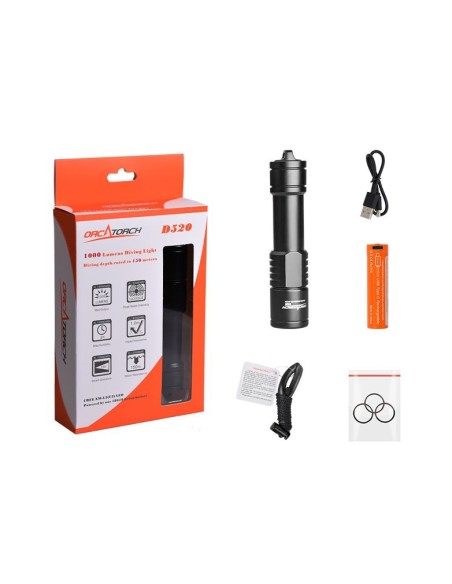 Šviestuvas OrcaTorch  "D520" (1000 Lumen)