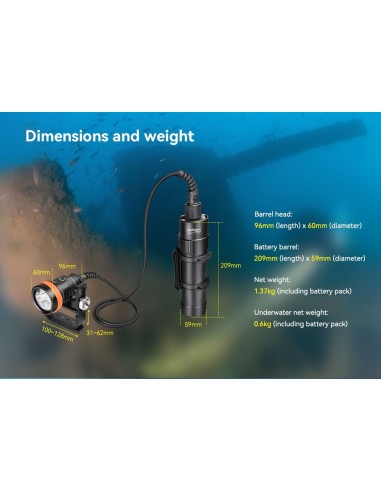 Šviestuvas OrcaTorch  "D630" (4600 Lumens)