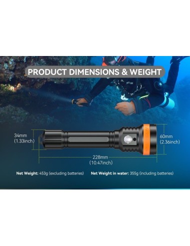 Šviestuvas OrcaTorch  "D850" (2500 Lumens)