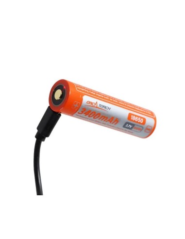 Įkraunama USB-C baterija Orcatorch 18650  3400 mAh