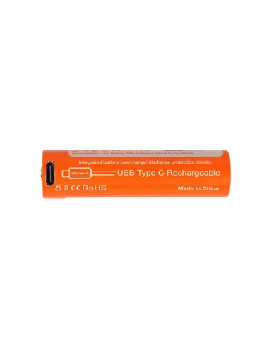 Įkraunama USB-C baterija Orcatorch 18650  3400 mAh