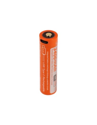 Įkraunama USB-C baterija Orcatorch 18650  3400 mAh
