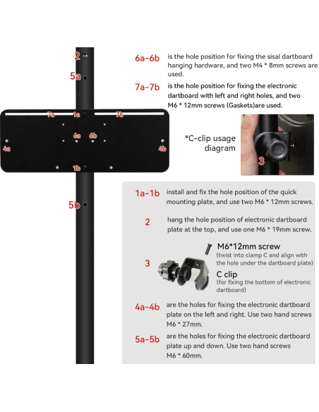 Pastatomas smiginio taikinio stovas BULLET