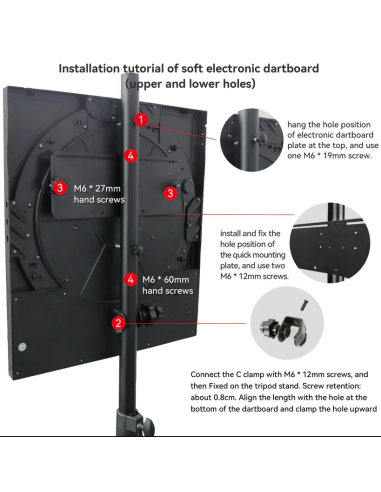 Pastatomas smiginio taikinio stovas BULLET