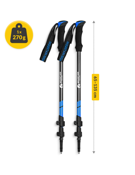 Šiaurietiško ėjimo lazdos 4FIZJO "PEAK+ MOUNTAIN GOAT"