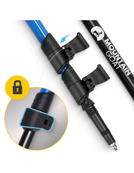 Šiaurietiško ėjimo lazdos 4FIZJO "PEAK+ MOUNTAIN GOAT"