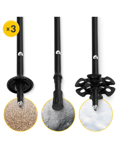 Šiaurietiško ėjimo lazdos 4FIZJO "PEAK+ MOUNTAIN GOAT"