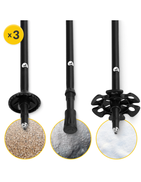 Šiaurietiško ėjimo lazdos 4FIZJO "PEAK+ MOUNTAIN GOAT"