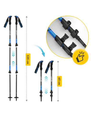 Šiaurietiško ėjimo lazdos 4FIZJO "PEAK+ MOUNTAIN GOAT"