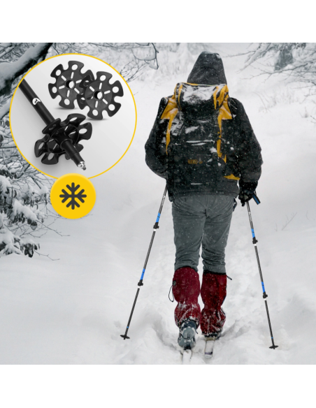 Šiaurietiško ėjimo lazdos 4FIZJO "PEAK+ MOUNTAIN GOAT"