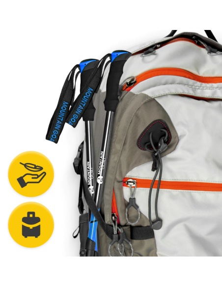 Šiaurietiško ėjimo lazdos 4FIZJO "PEAK+ MOUNTAIN GOAT"