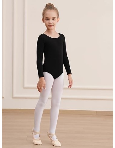 Gymnastics leotard with long sleeves