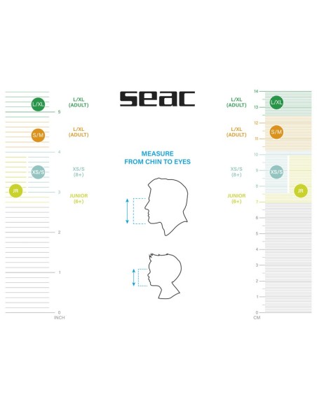 Pilno veido kaukė Seac Sub MAGICA L-XL