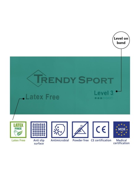 Elastic exercise band TRENDY "Medical Limite band" (latex-free)