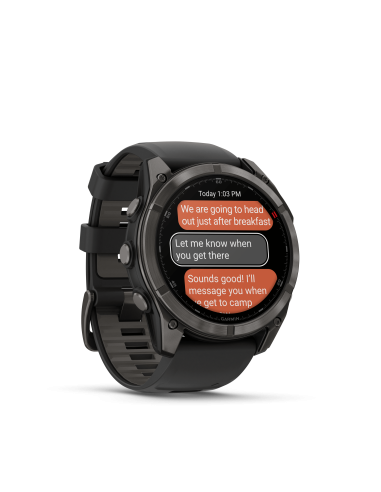 Fēnix® 8 Pro – 51 mm, AMOLED Sapphire, Pilkos anglies spalvos DLC titanas