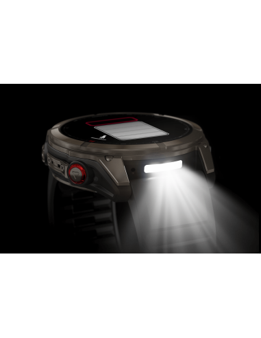 Fēnix® 8 Pro – 51 mm, AMOLED Sapphire, titanas su grafito spalvos / juodu silikoniniu dirželiu