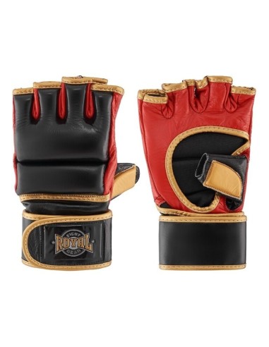 "Royal" odinės MMA pirštinės Prime Time su nykščio apsauga - Black/Red