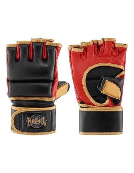 "Royal" odinės MMA pirštinės Prime Time su nykščio apsauga - Black/Red