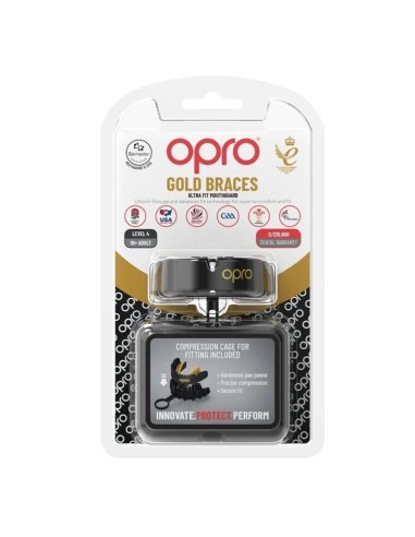 Mouthguard (cap) OPRO GOLD BRACES (Adult 10+) suitable for those with braces