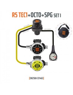 Regulatora komplekts R5 TEC1 DIN + astoņkājis + manometrs