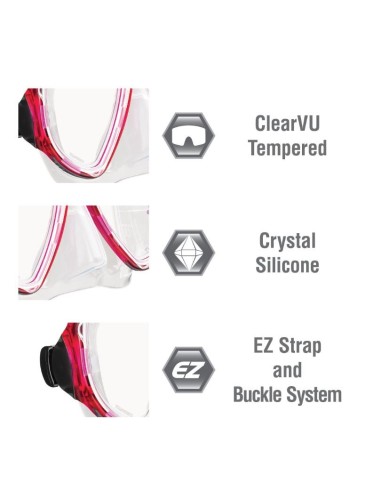 Kaukė+Vamzdelis TUSA Sport Adult