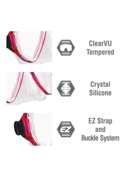 Kaukė+Vamzdelis TUSA Sport Adult