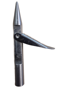 Single-pronged boom tip