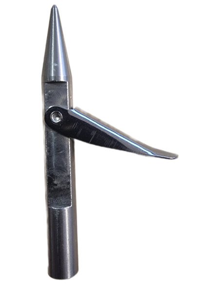 Single-pronged boom tip