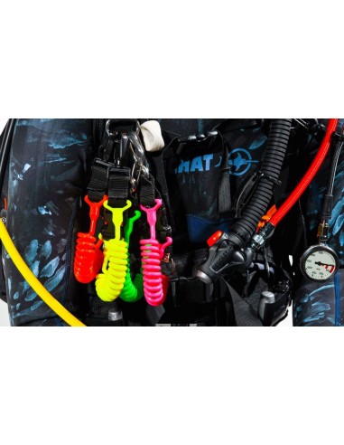 Spyruoklinis laikiklis Best Divers steel green