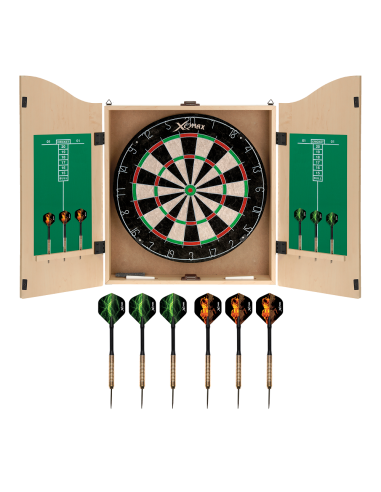 XQmax smiginio rinkinys su spintele "HOME DART CENTRE WOOD"