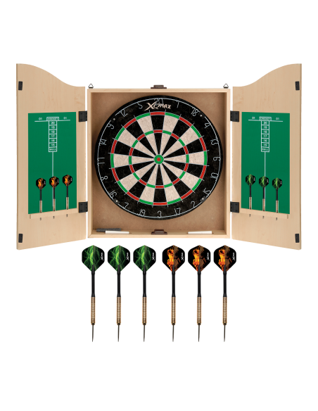 XQmax smiginio rinkinys su spintele "HOME DART CENTRE WOOD"