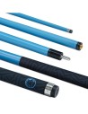 PowerGlide pool cue "QUANTA BLUE CARBON" (2 pieces) 13mm