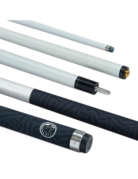 PowerGlide pool cue "QUANTA WHITE CARBON" (2 pieces) 13mm