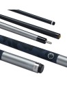 PowerGlide pool cue "EMANATE CARBON" (2 pieces) 13mm Silver